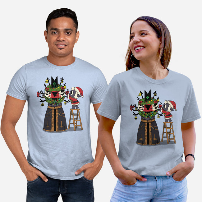 Santa’s Little Cultist-Unisex-Basic-Tee-Loobs