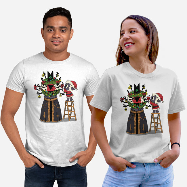 Santa’s Little Cultist-Unisex-Basic-Tee-Loobs