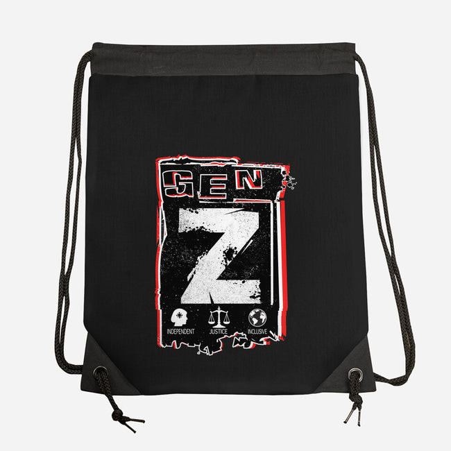 Gen Z Digital Natives-None-Drawstring-Bag-palmstreet