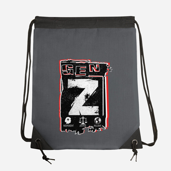 Gen Z Digital Natives-None-Drawstring-Bag-palmstreet