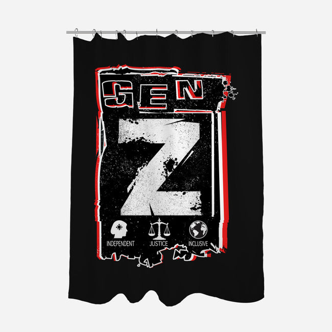 Gen Z Digital Natives-None-Polyester-Shower Curtain-palmstreet