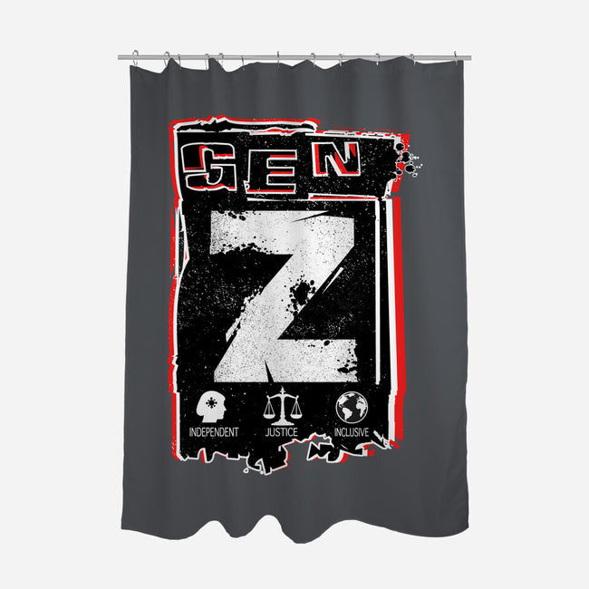 Gen Z Digital Natives-None-Polyester-Shower Curtain-palmstreet