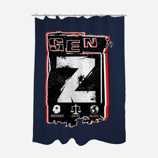 Gen Z Digital Natives-None-Polyester-Shower Curtain-palmstreet