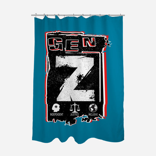 Gen Z Digital Natives-None-Polyester-Shower Curtain-palmstreet