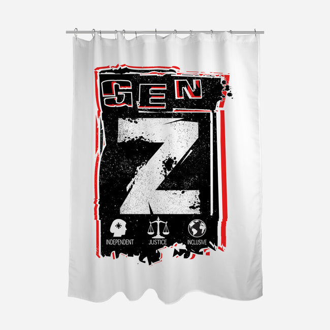 Gen Z Digital Natives-None-Polyester-Shower Curtain-palmstreet