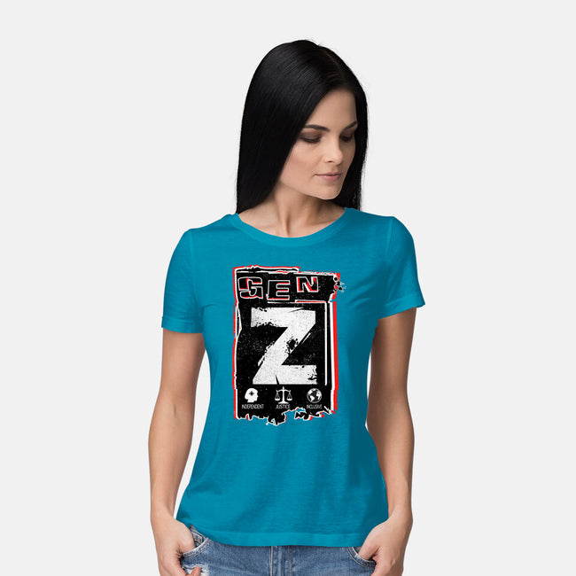 Gen Z Digital Natives-Womens-Basic-Tee-palmstreet