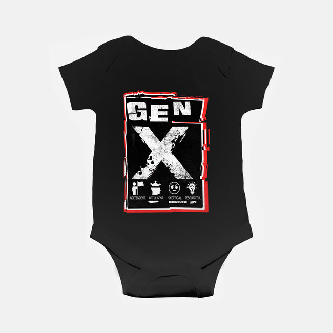 X Marks The Spot Gen X-Baby-Basic-Onesie-palmstreet