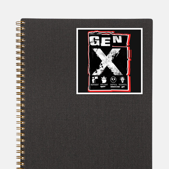 X Marks The Spot Gen X-None-Glossy-Sticker-palmstreet