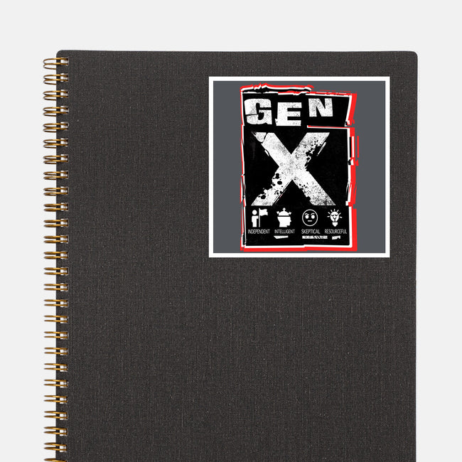 X Marks The Spot Gen X-None-Glossy-Sticker-palmstreet