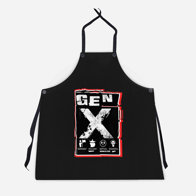 X Marks The Spot Gen X-Unisex-Kitchen-Apron-palmstreet