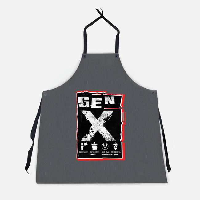 X Marks The Spot Gen X-Unisex-Kitchen-Apron-palmstreet