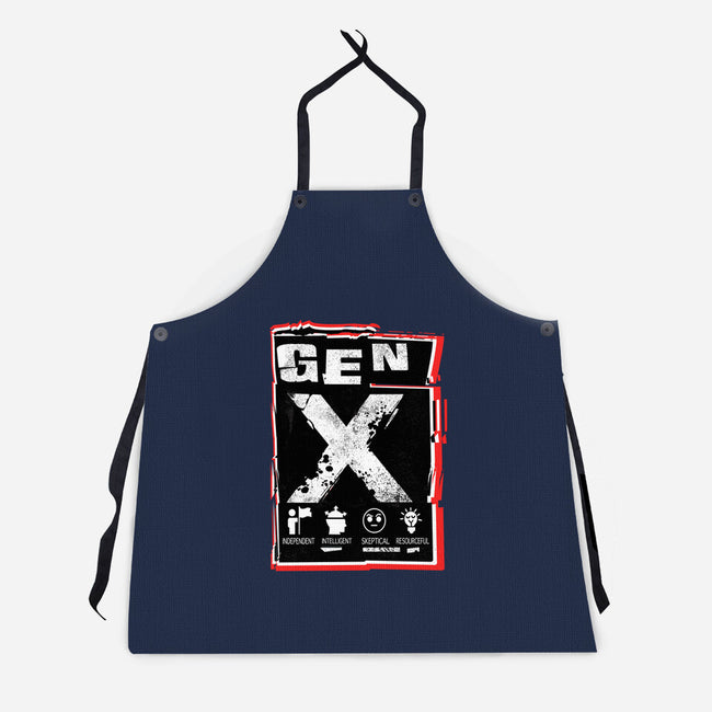 X Marks The Spot Gen X-Unisex-Kitchen-Apron-palmstreet