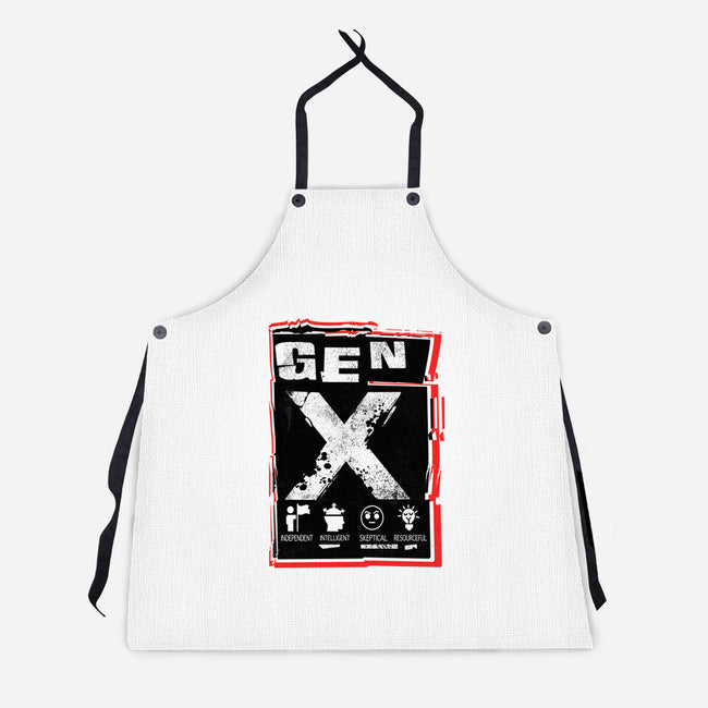 X Marks The Spot Gen X-Unisex-Kitchen-Apron-palmstreet