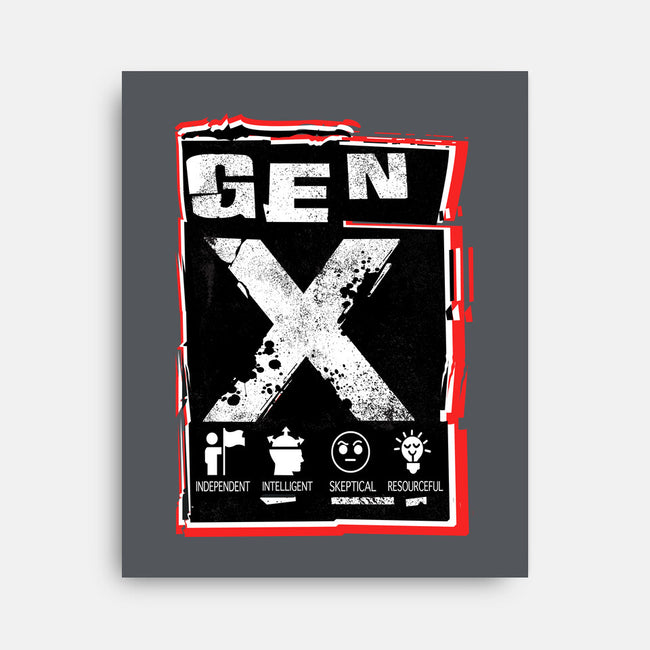 X Marks The Spot Gen X-None-Stretched-Canvas-palmstreet