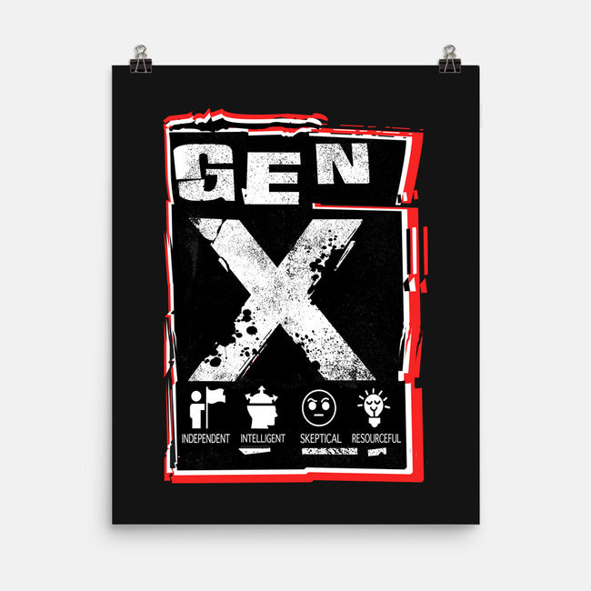 X Marks The Spot Gen X-None-Matte-Poster-palmstreet