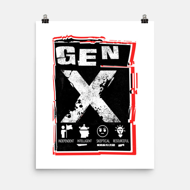 X Marks The Spot Gen X-None-Matte-Poster-palmstreet