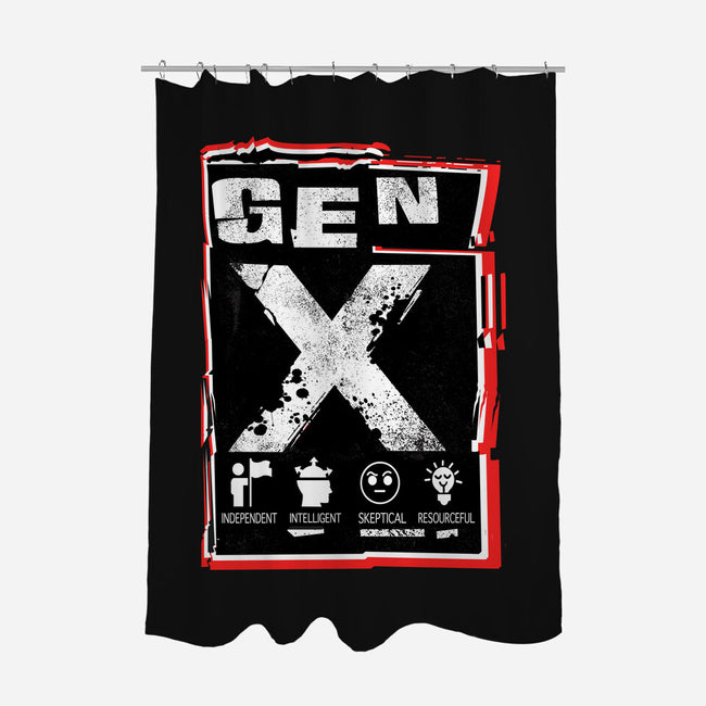 X Marks The Spot Gen X-None-Polyester-Shower Curtain-palmstreet