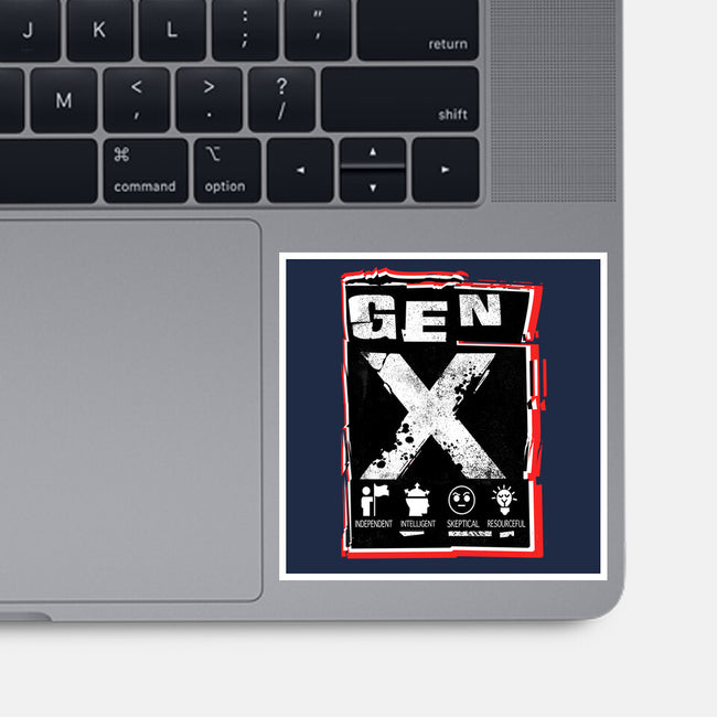 X Marks The Spot Gen X-None-Glossy-Sticker-palmstreet