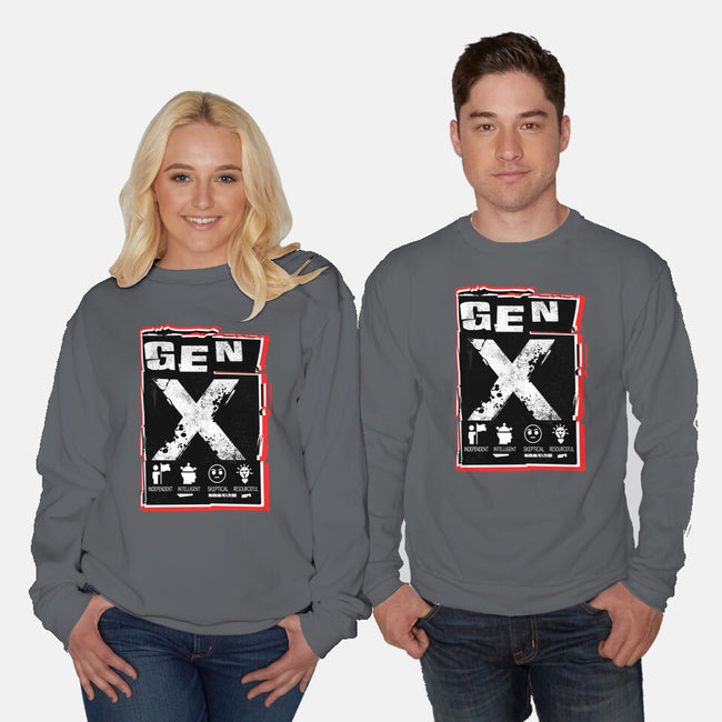 X Marks The Spot Gen X-Unisex-Crew Neck-Sweatshirt-palmstreet