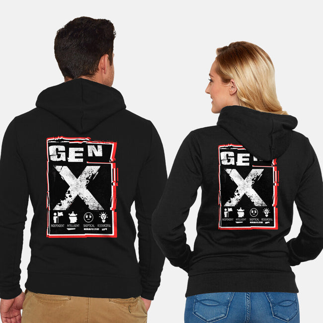 X Marks The Spot Gen X-Unisex-Zip-Up-Sweatshirt-palmstreet