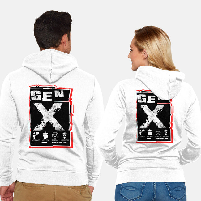 X Marks The Spot Gen X-Unisex-Zip-Up-Sweatshirt-palmstreet