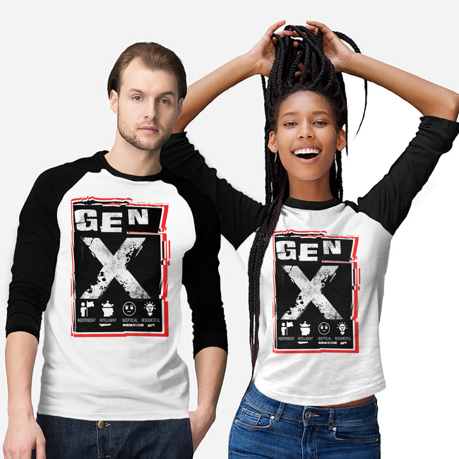 X Marks The Spot Gen X-Unisex-Baseball-Tee-palmstreet