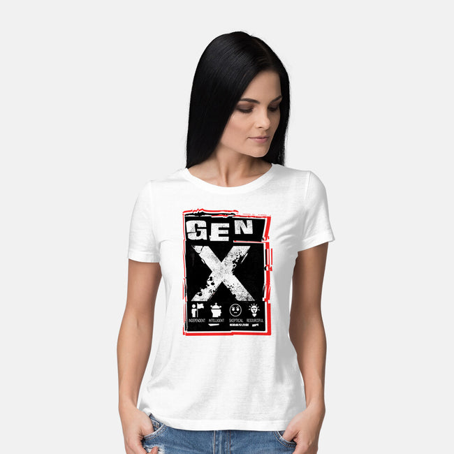 X Marks The Spot Gen X-Womens-Basic-Tee-palmstreet