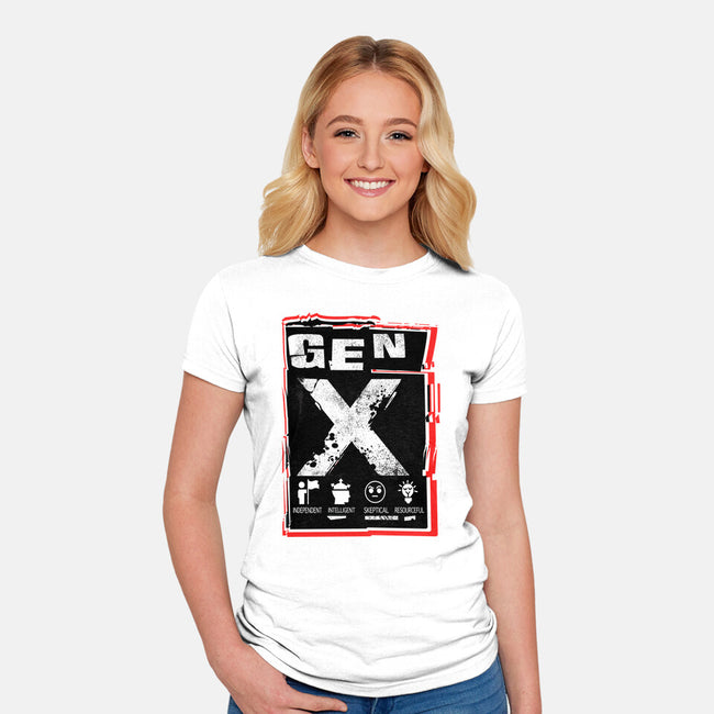 X Marks The Spot Gen X-Womens-Fitted-Tee-palmstreet