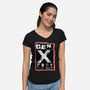 X Marks The Spot Gen X-Womens-V-Neck-Tee-palmstreet