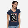 X Marks The Spot Gen X-Womens-V-Neck-Tee-palmstreet