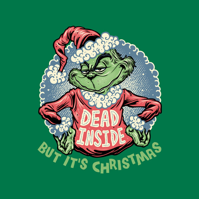 Dead Inside But It's Christmas-Unisex-Basic-Tee-glitchygorilla