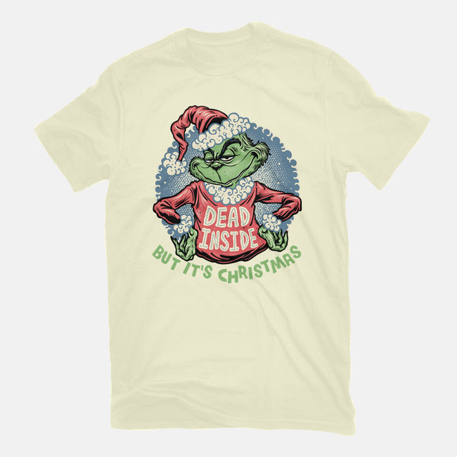 Dead Inside But It's Christmas-Mens-Premium-Tee-glitchygorilla