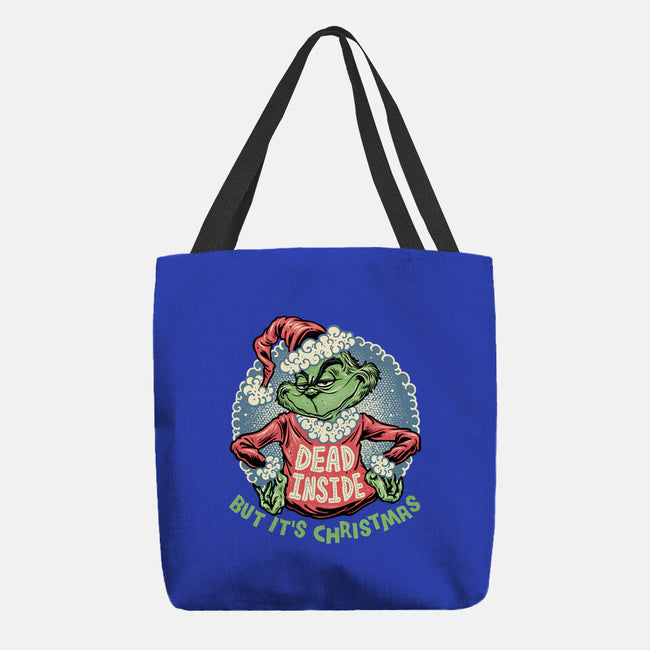 Dead Inside But It's Christmas-None-Basic Tote-Bag-glitchygorilla