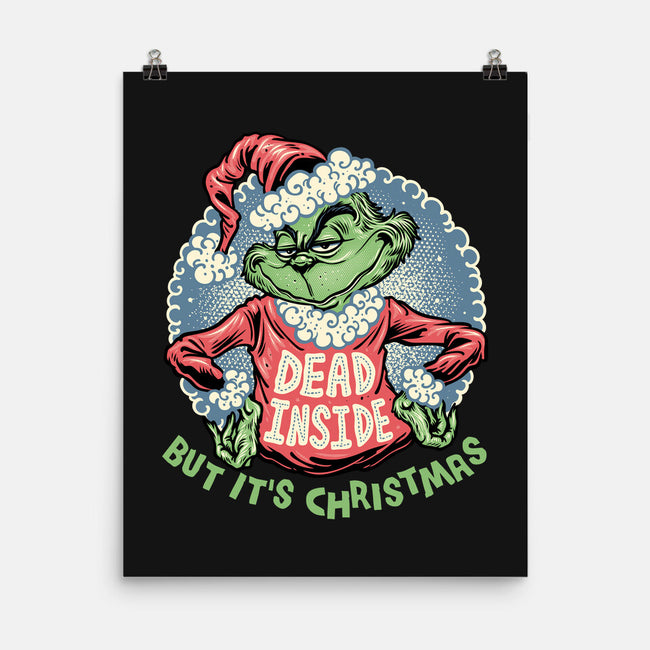 Dead Inside But It's Christmas-None-Matte-Poster-glitchygorilla