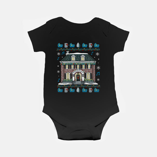 Christmas Alone-Baby-Basic-Onesie-Vallina84