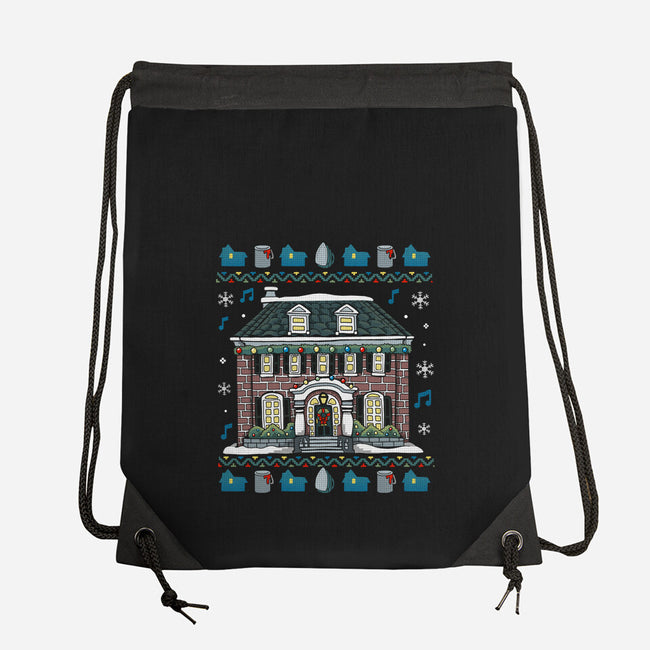 Christmas Alone-None-Drawstring-Bag-Vallina84
