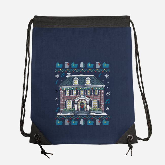 Christmas Alone-None-Drawstring-Bag-Vallina84