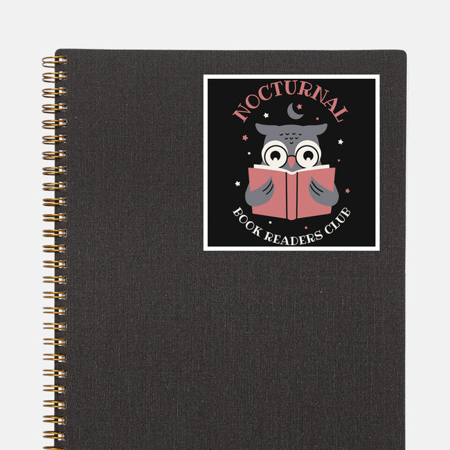 Nocturnal Book Readers Club-None-Glossy-Sticker-brunopires