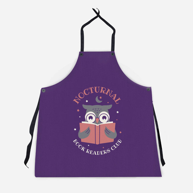 Nocturnal Book Readers Club-Unisex-Kitchen-Apron-brunopires