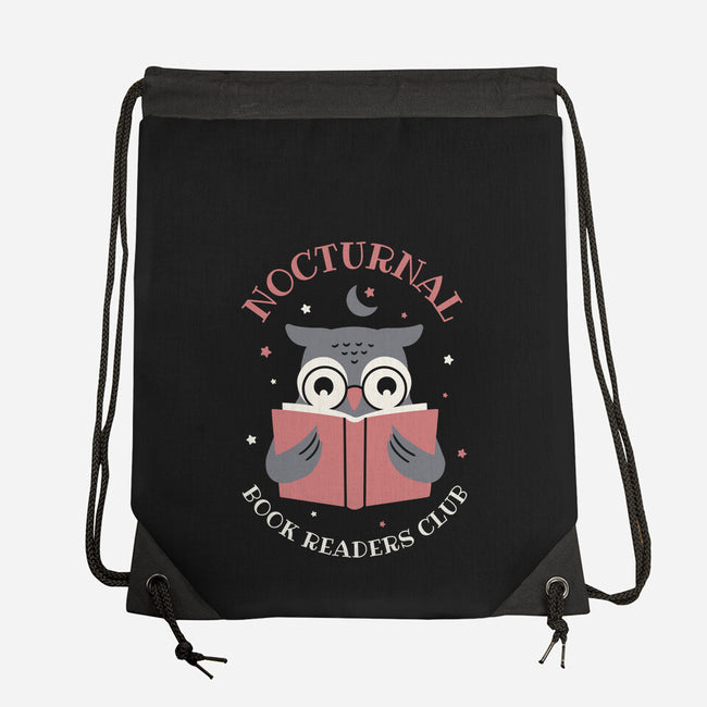 Nocturnal Book Readers Club-None-Drawstring-Bag-brunopires