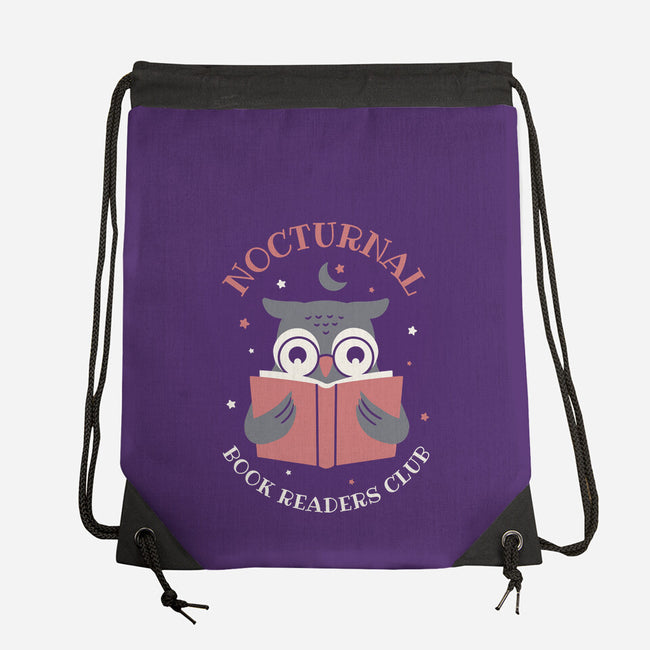 Nocturnal Book Readers Club-None-Drawstring-Bag-brunopires