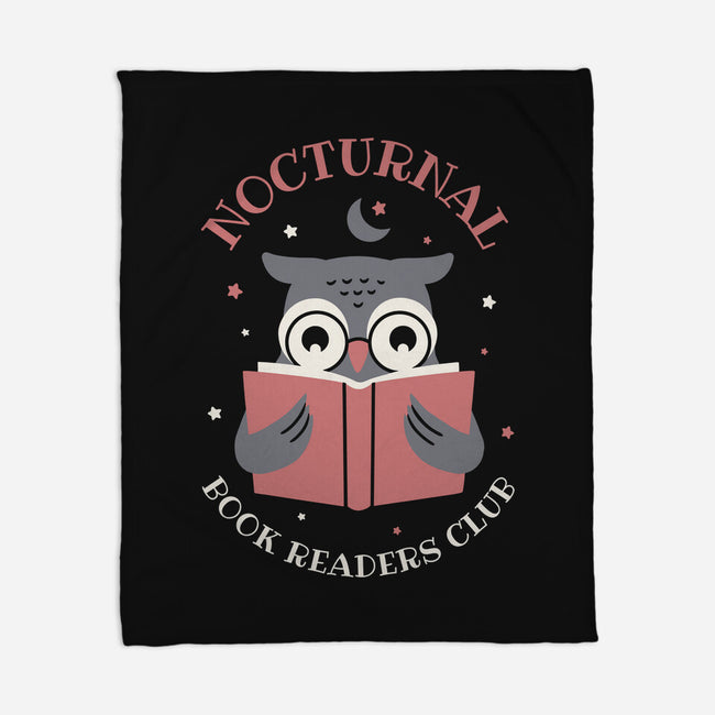 Nocturnal Book Readers Club-None-Fleece-Blanket-brunopires