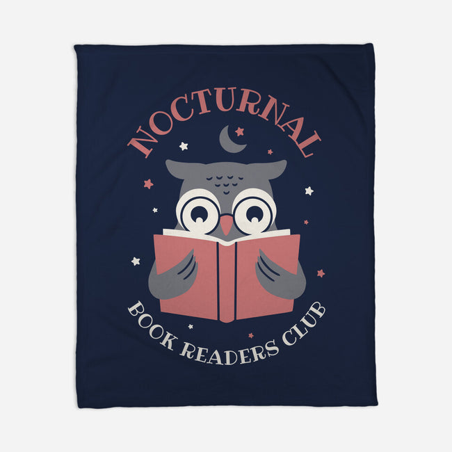 Nocturnal Book Readers Club-None-Fleece-Blanket-brunopires
