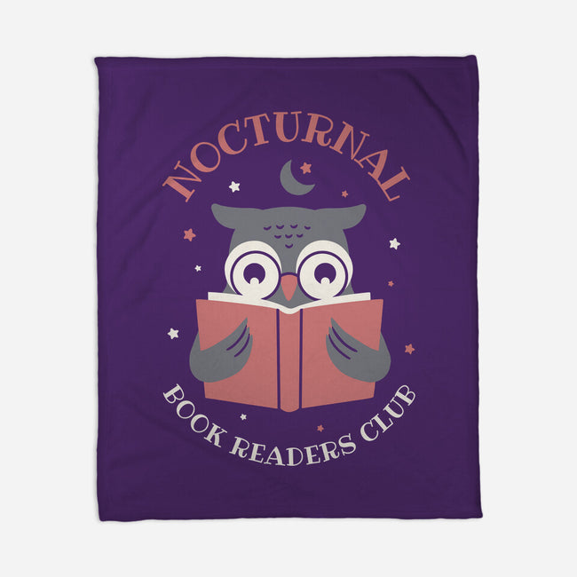 Nocturnal Book Readers Club-None-Fleece-Blanket-brunopires