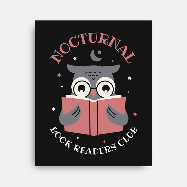 Nocturnal Book Readers Club-None-Stretched-Canvas-brunopires