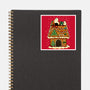 Snoopy On Gingerbread House-None-Glossy-Sticker-JamesQJO