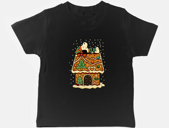 Snoopy On Gingerbread House