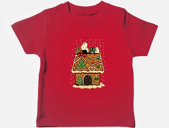 Snoopy On Gingerbread House