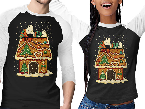 Snoopy On Gingerbread House