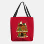 Snoopy On Gingerbread House-None-Basic Tote-Bag-JamesQJO